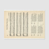 Goede Koning Wenceslas Bladmuziek DU5 Decoupage Tissuepapier (Voorkant)