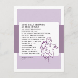 Goede meisjes gedragen zich slecht advies briefkaart