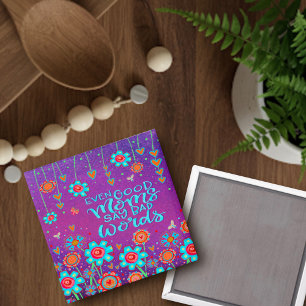 Goede moeders zeggen slechte woorden grappige bloe magneet