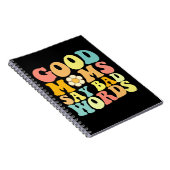 Goede moeders zeggen slechte woorden Groovy Moeder Notitieboek (Rechterzijde)