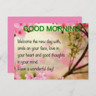 GOEDE MORGEN BRIEFKAART