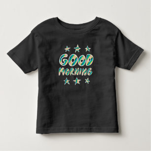GOEDE MORGEN Fun Cute Colorful Handlettering Kinder Shirts