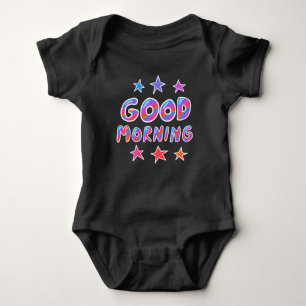 GOEDE MORGEN Fun Cute Colorful Handlettering Romper