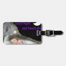 Goede nacht bagagelabel