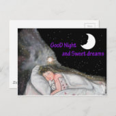 Goede nacht briefkaart (Voorkant / Achterkant)