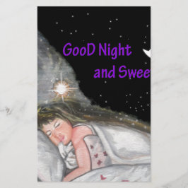 Goede nacht briefpapier