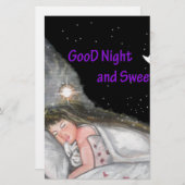 Goede nacht briefpapier (Voorkant / Achterkant)