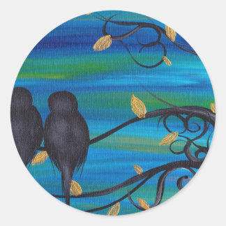 Goede nacht mijn liefde ronde sticker