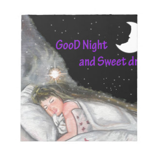 Goede nacht notitieblok