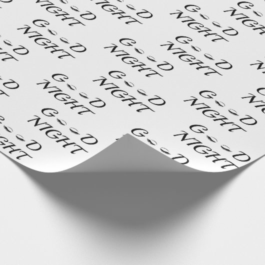 Goede nacht wimpers vrouwelijke ontspanning ontwer cadeaupapier (Hoek)