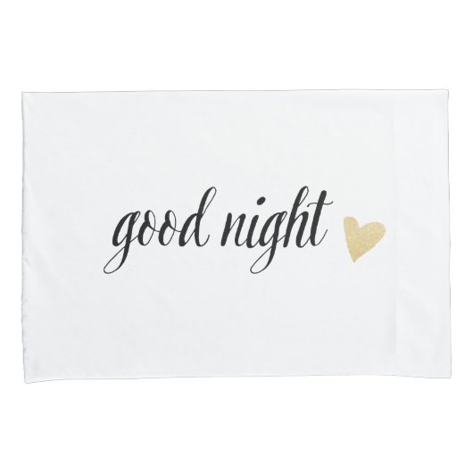 Goede nachtelijke en mooie dromen met hart kussensloop (Voorkant-Rechts)