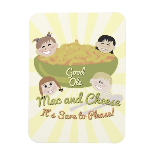 Goede Ole Mac en Cheese Mega magneet (Verticaal)