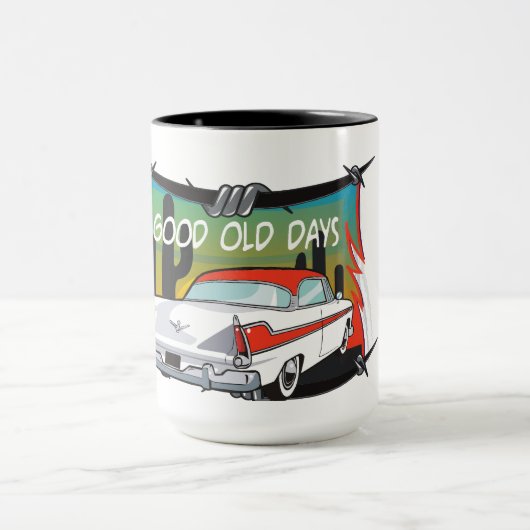 Goede oude dagen klassieke auto Mok (Midden)