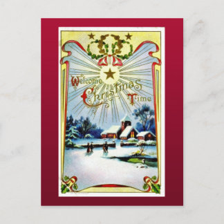 Goede Oude Kerstmis Feestdagenkaart