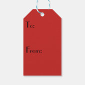 Goede oude rode cadeau Labels Cadeaulabel (Achterkant)