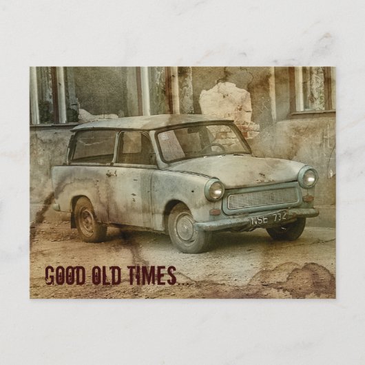 Goede oude tijden briefkaart (Voorkant)