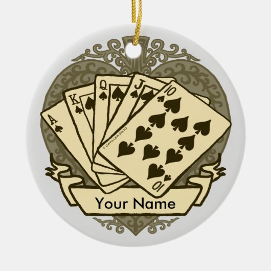 Goede Poker Hand ornament (Voorkant)
