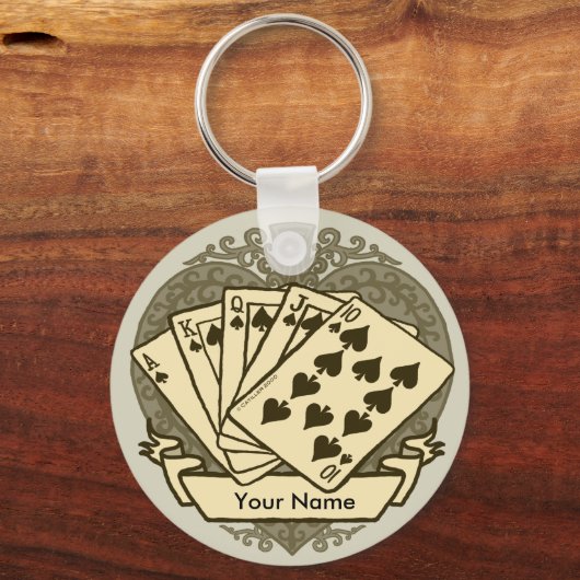Goede Poker Hand sleutelhanger (Voorkant)