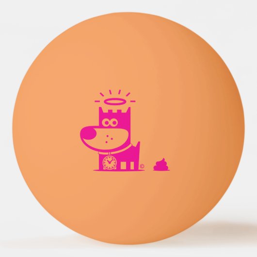 GOEDE PUPPY Ping Pong Ball . SHH... HET IS Magenta (Voorkant)