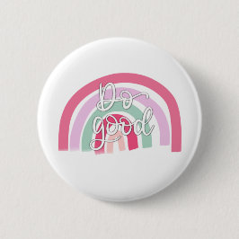 Goede regenboog doen ronde button 5,7 cm