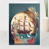 Goede reis en bedankt kaart, verzendthema (Voorkant)