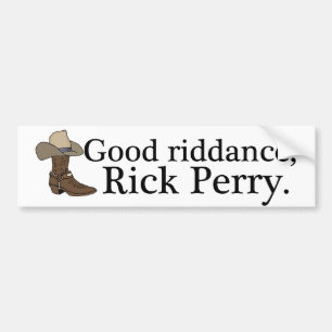 Goede Riddans, Rick Perry Bumpersticker