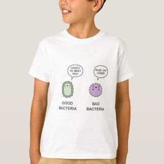Goede, slechte bacteriën t-shirt
