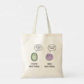 Goede, slechte bacteriën tote bag (Achterkant)