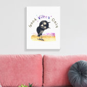 Goede steekproeven slechts met Curieuze Owl Canvas Afdruk (Insitu (Woonkamer))