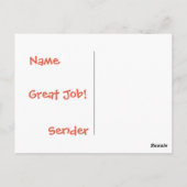 Goede taakdraak briefkaart (Achterkant)