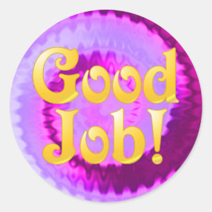 Goede taakketels ronde sticker