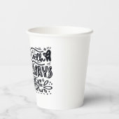 Goede tanden zijn altijd in stijl papieren bekers (Achterkant)