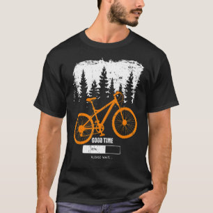 Goede tijd het laden van mountainbiker cyclus t-shirt