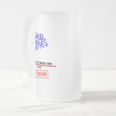 Goede tijden Bier Me Tijd Matglas Bierpul (Voorkant links)