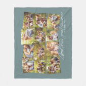 Goede tijden geweldige herinneringen blauwgroen 12 fleece deken (Voorkant)