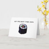 Goede Tijden Rol Sushi Kaart, Viering Kaart (Gele Bloem)