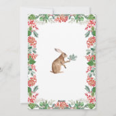 Goede Tijdingen van Groot Geluk Winterbessen Kerst Feestdagenkaart (Achterkant)