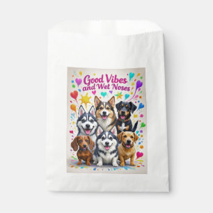 Goede trillingen en natte neuzen Speelse krabbels Bedankzakje