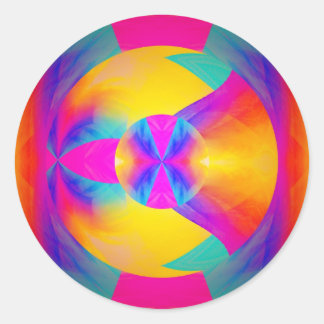 Goede trillingen ronde sticker