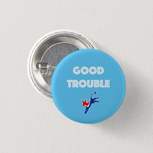 Goede Trouble Donkey Ronde Ronde Button 3,2 Cm (Voorkant /achterkant)