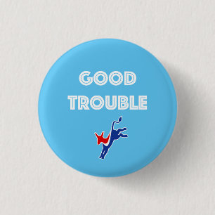Goede Trouble Donkey Ronde Ronde Button 3,2 Cm