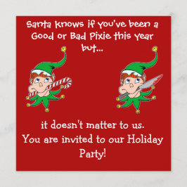 Goede uitnodiging voor Pixie Bad Pixie Party