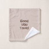 Goede Vibes 3-serie met bruine/beige handdoekjes Bad Handdoek (Wasdoekje)