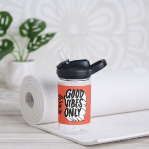 Goede Vibes alleen aangepaste naam Waterfles