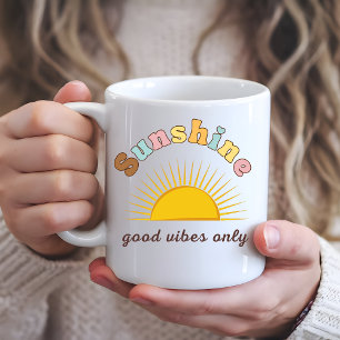 Goede vibes alleen zon koffiemok