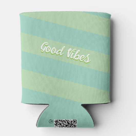 Goede vibes ananas | Leuke zomerse Koelbox Blikjeskoeler (Achterkant)