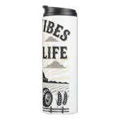 Goede vibes & Boerderij leven Thermosbeker (Geroteerd rechts)