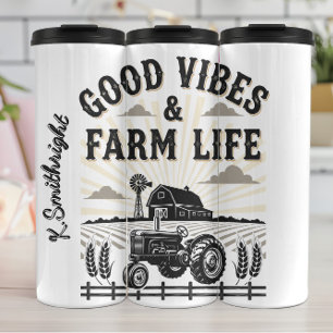 Goede vibes & Boerderij leven Thermosbeker