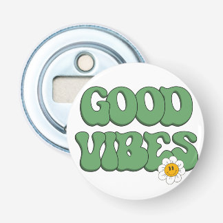 Goede Vibes Button Flesopener