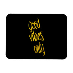 Goede Vibes citeert alleen Gold Faux Foil Vibe Quo Magneet